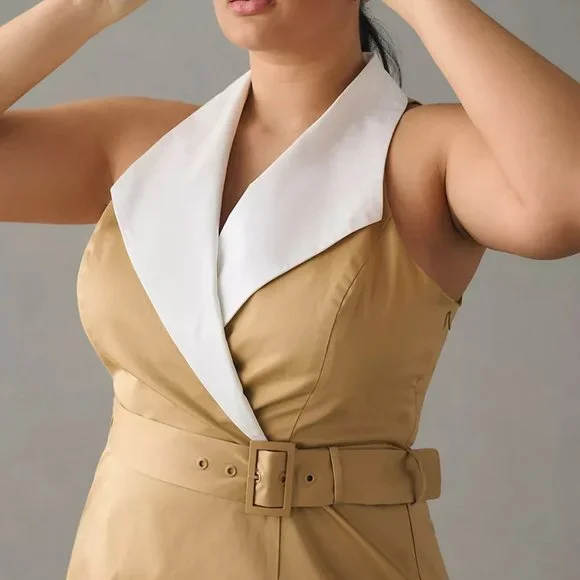 Anthropologie Hutch Sleeveless Collared Dress - Picture 7 of 7